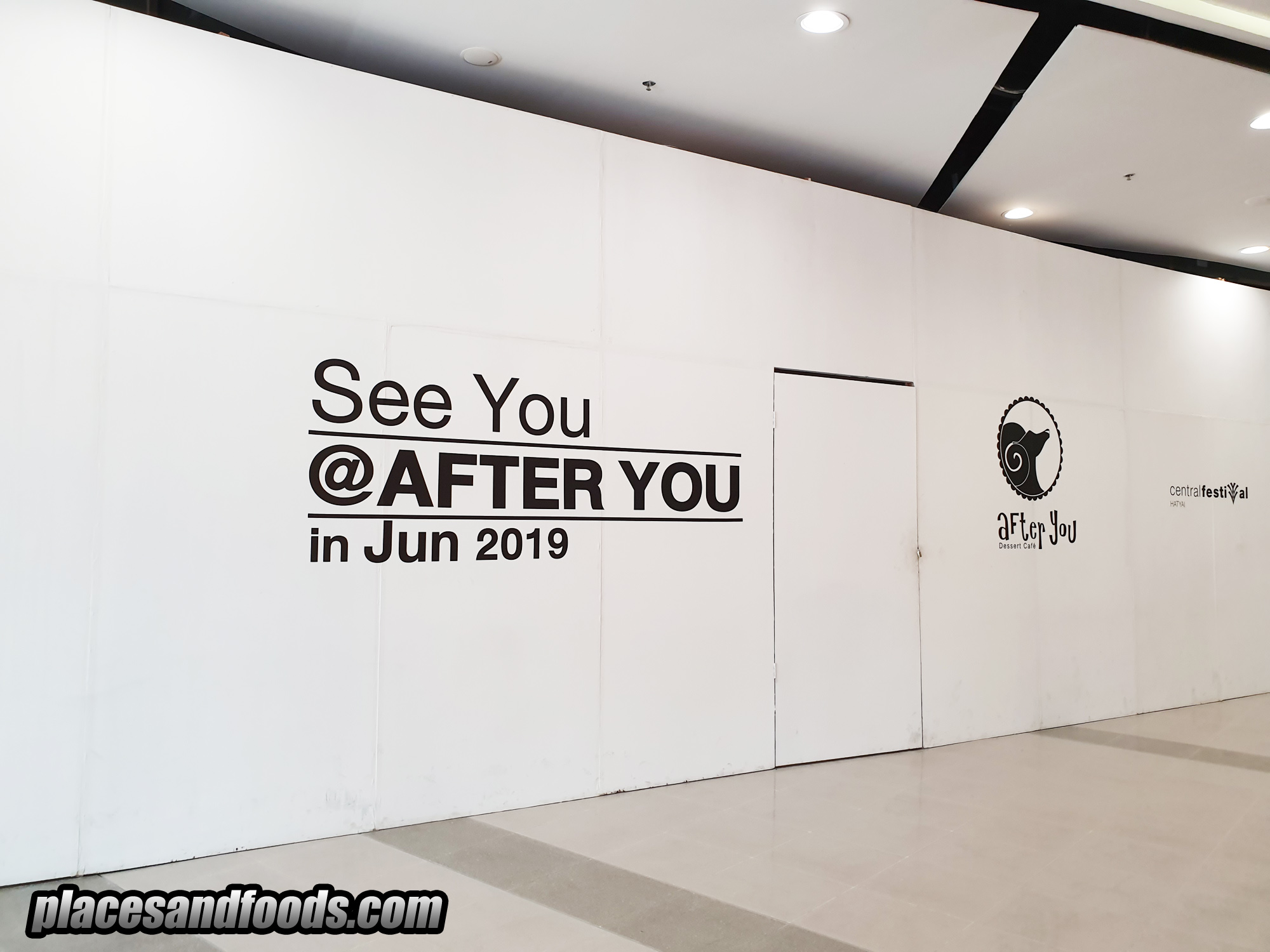 After You Dessert Cafe Is Opening At Central Festival Mall Hatyai In