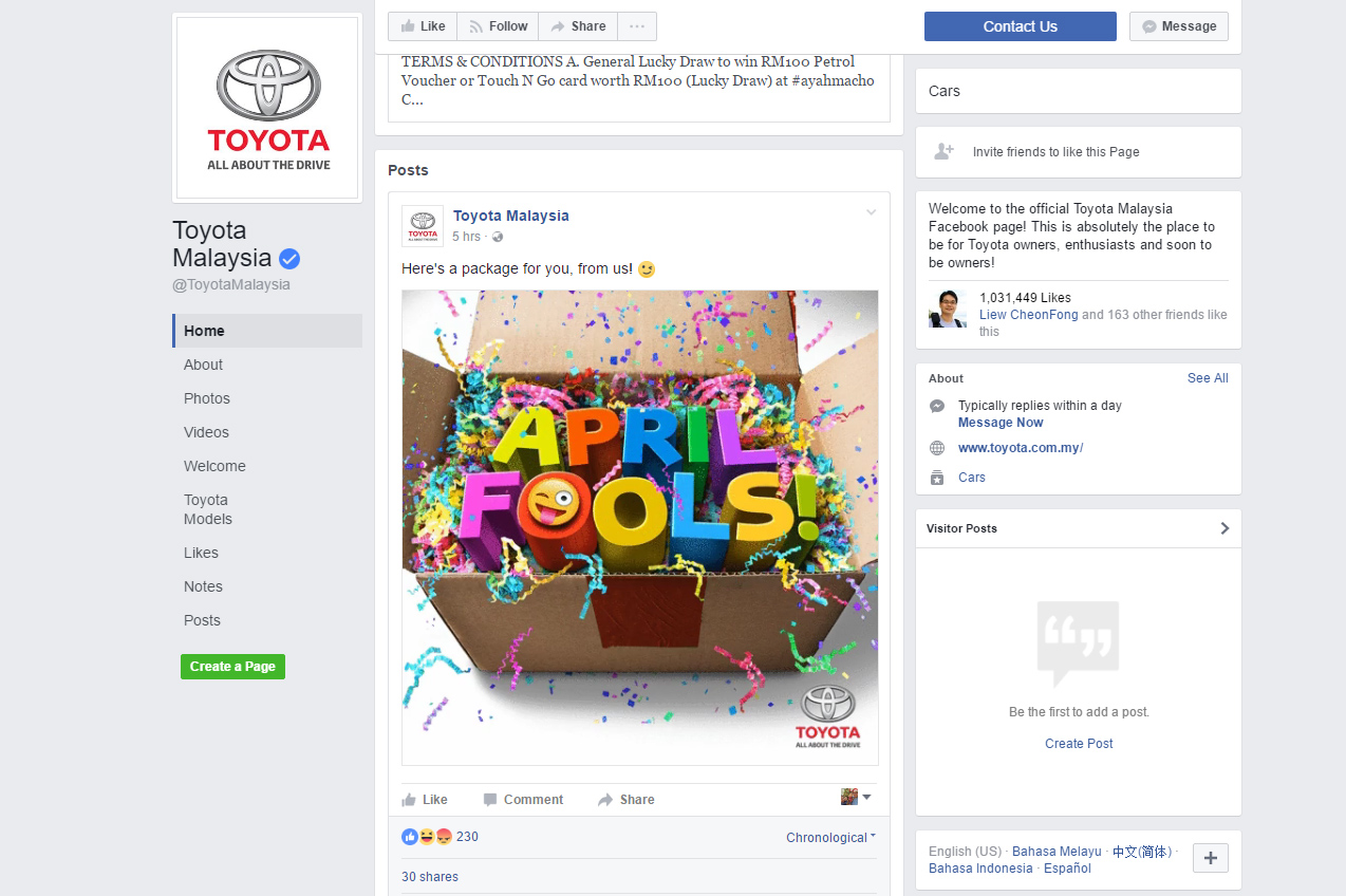 2017 April Fool’s Day Facebook Pranks We Found So Far