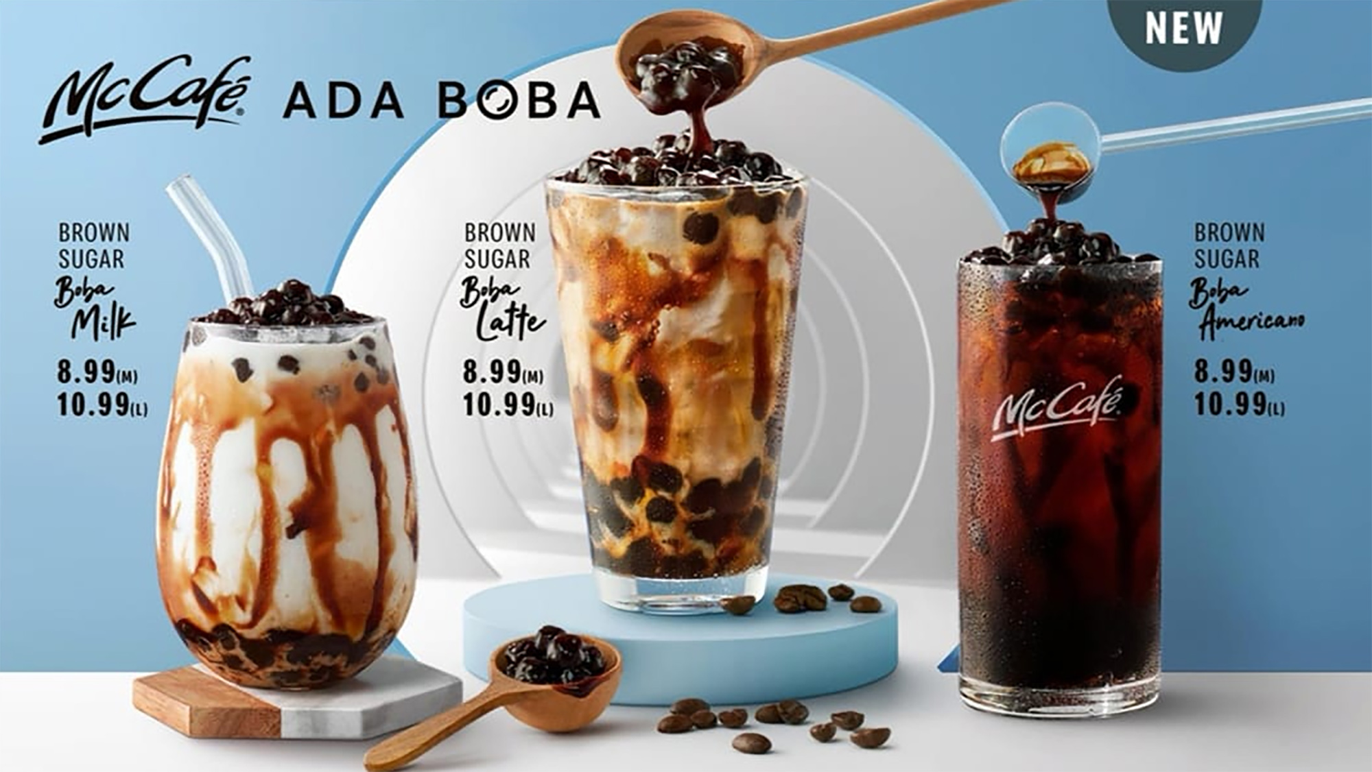 McCafe Malaysia Offers Three New Boba  Drinks 