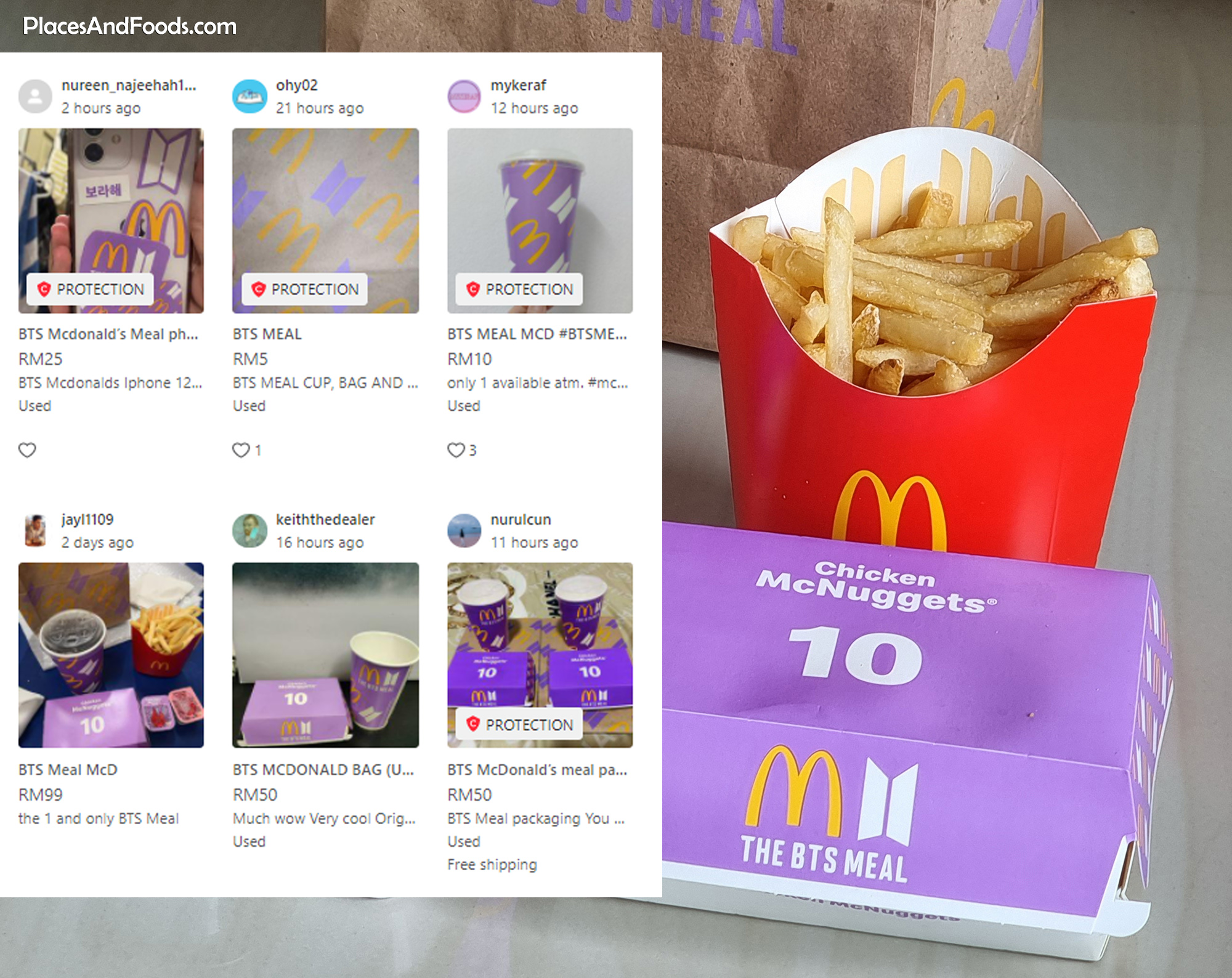 People Are Selling Bts Meal Mcdonald S Packaging Online